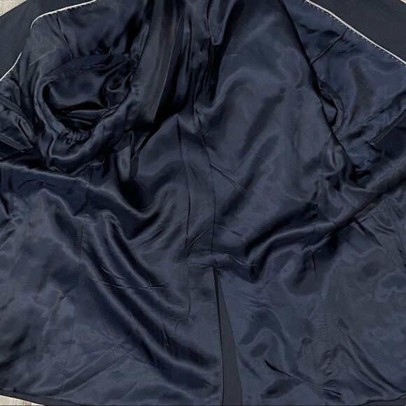 Theory Navy Wool Blend Two-Button Blazer Jacket Size 40R Men’s Suit Coat - Picture 10 of 15